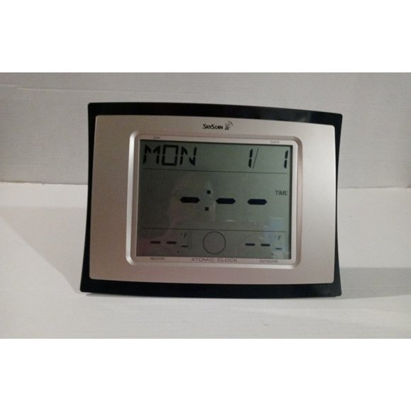 SkyScan Atomic Clock Digital Temperature and Weather Wireless 88800 - Picture 8 of 13